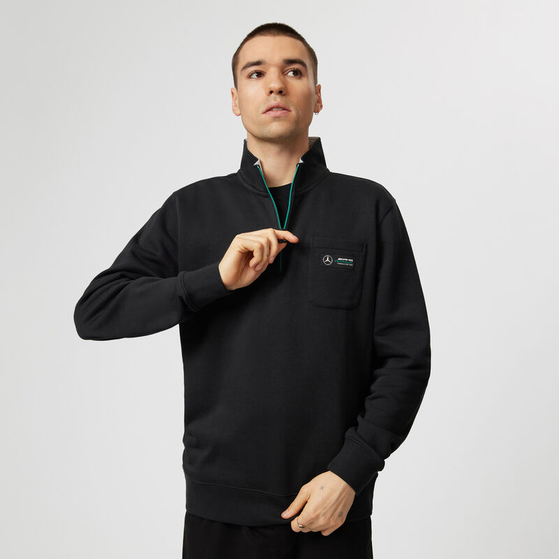 MAPF1 FW QUARTER ZIP - black