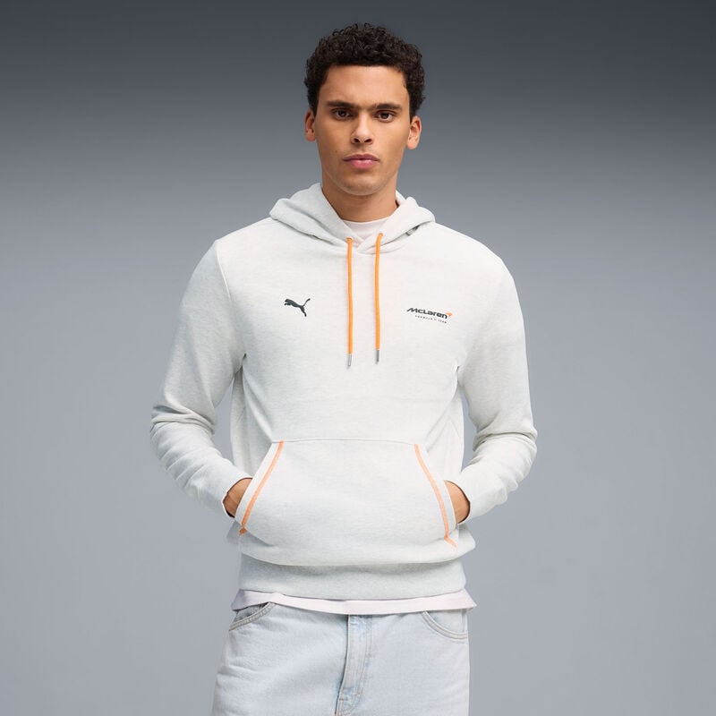 ML LS Graphic Hoodie - White Glow Heather