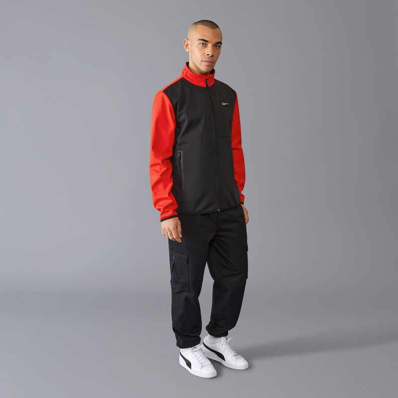 PORSCHE FW MENS SOFTSHELL - black