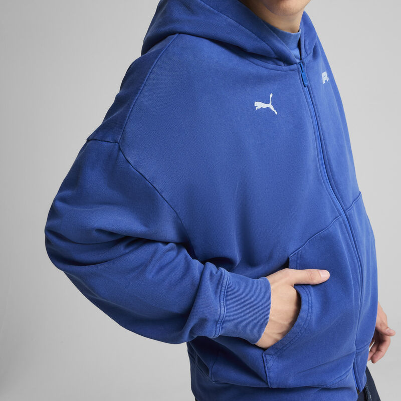 F1 LS GRAPHIC FULL ZIP HOODIE - blue