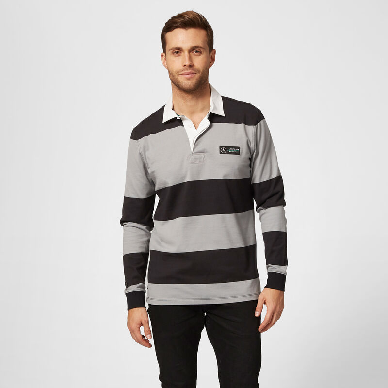 MAPM FW MENS LS POLO - black