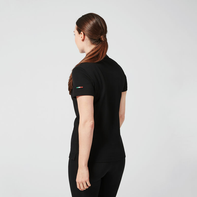 SF PU FW WOMENS CLASSIC POLO - black