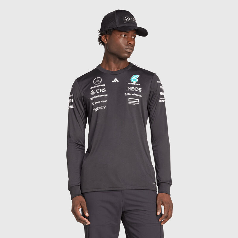 MAPF1 RP MENS DRIVER LS TEE - black