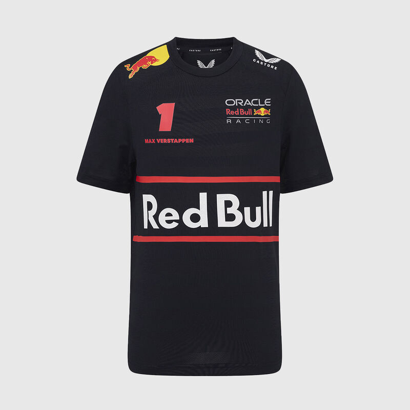 Kids 2025 Max Verstappen Driver T-shirt 2025 - Red Bull Racing - Navy 152 - 5063455618126 - Fuel For Fans F1 Merchandise store