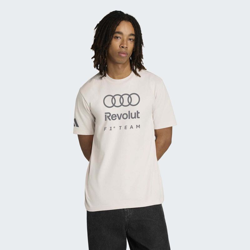 adidas DNA T-shirt 2026 - Audi F1 Team - Chalk pearl S for males - 4068819412717 - Fuel For Fans F1 Merchandise store
