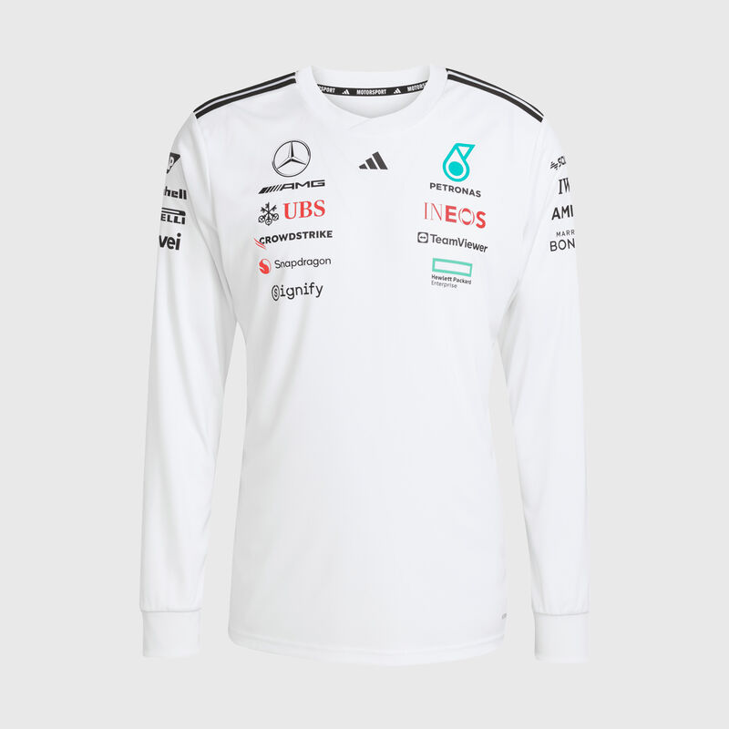 MAPF1 RP MENS DRIVER LS TEE - white