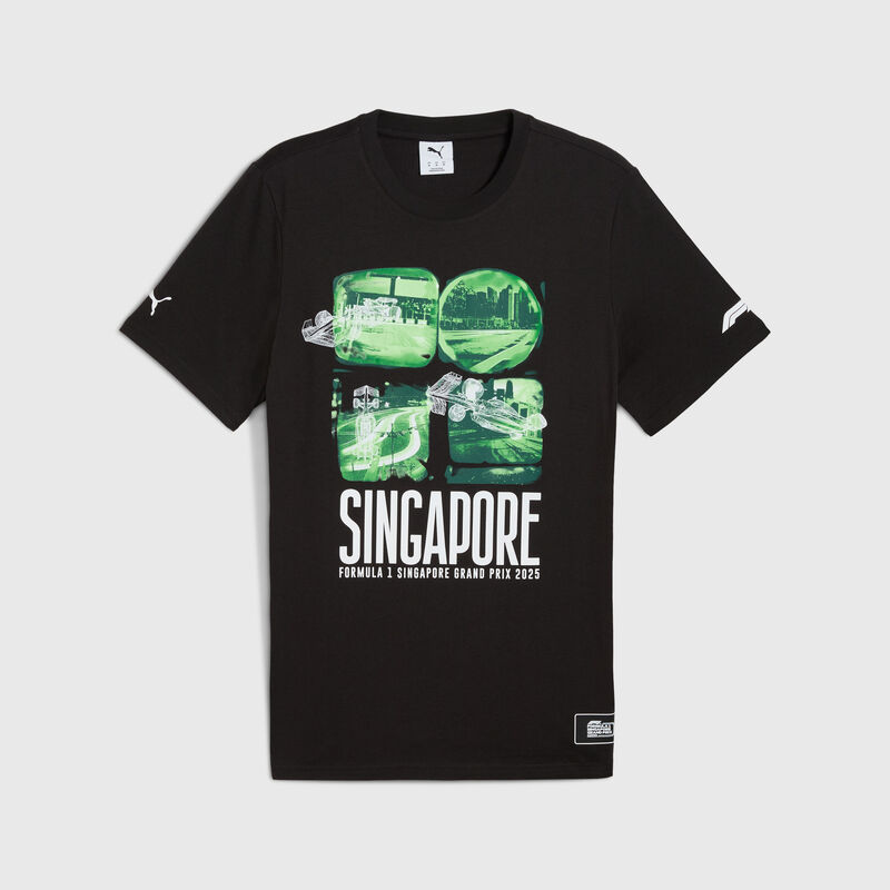F1 FW SE SINGAPORE TEE - black