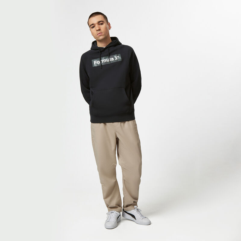 F1 FW CAMO HOODY - black