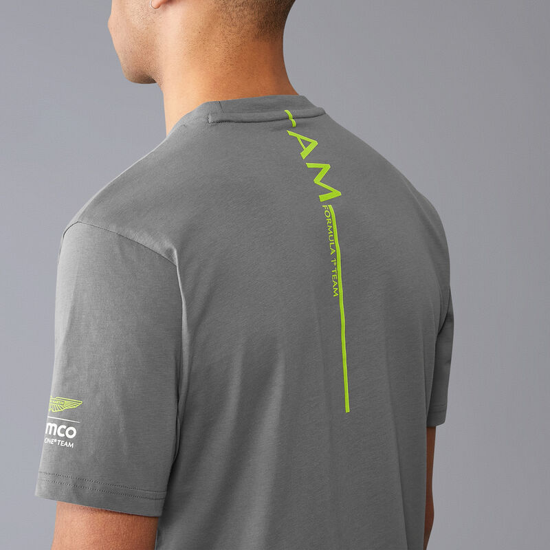 AMF1 FW TONAL CAR GRAPHIC TEE - grey