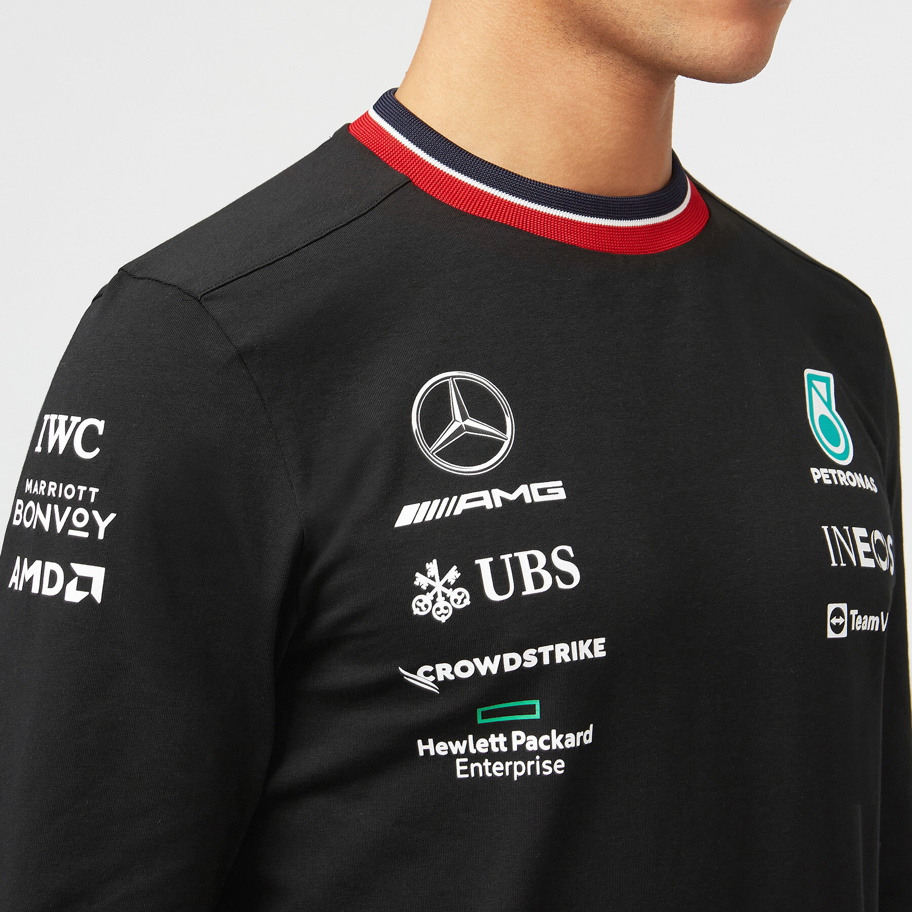 Mercedes-AMG Petronas Motorsport 2020 Team Long Sleeve T-shirt Black Fuel For Fans Official Formula One 