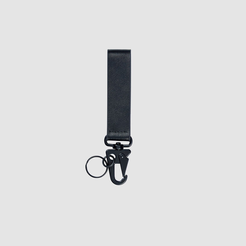 MCLAREN FW LEATHER LOOP KEYRING - black