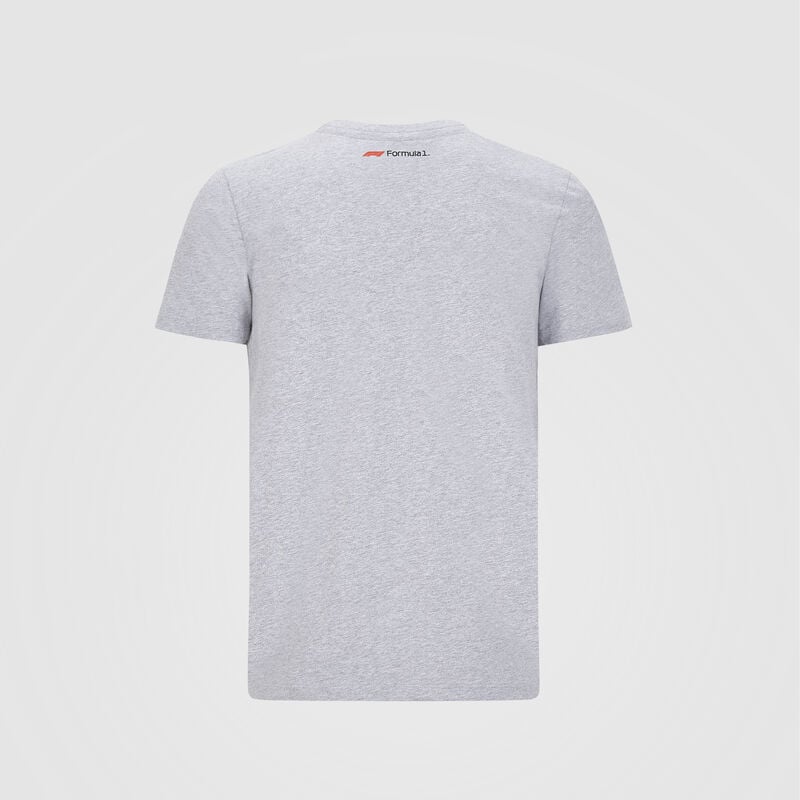 F1 FW MENS LARGE LOGO TEE - grey