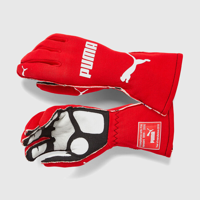 PU RW AVANTI FIA GLOVES - red