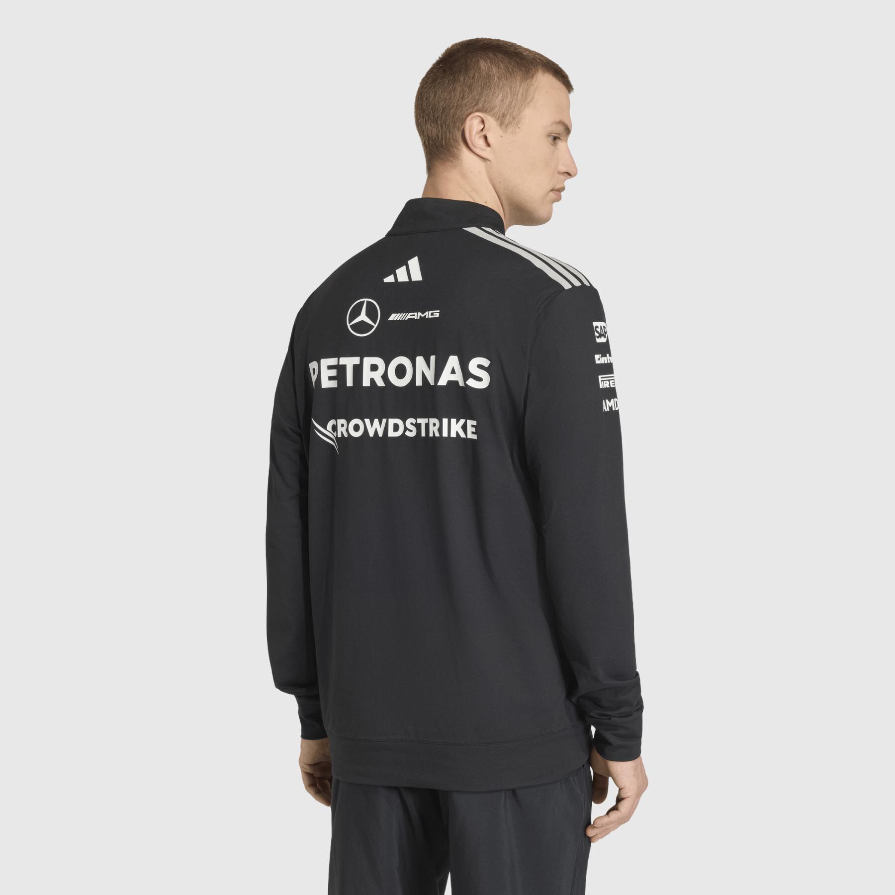adidas 2026 Team Engineers 1/4 Zip Sweater - Mercedes-AMG F1