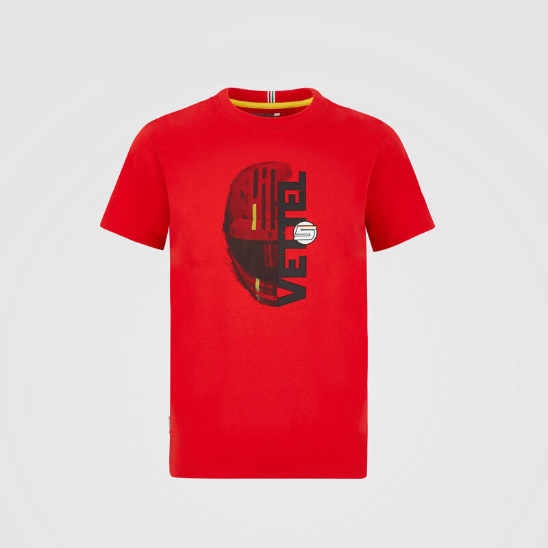 SF FW KIDS VETTEL DRIVER TEE - red