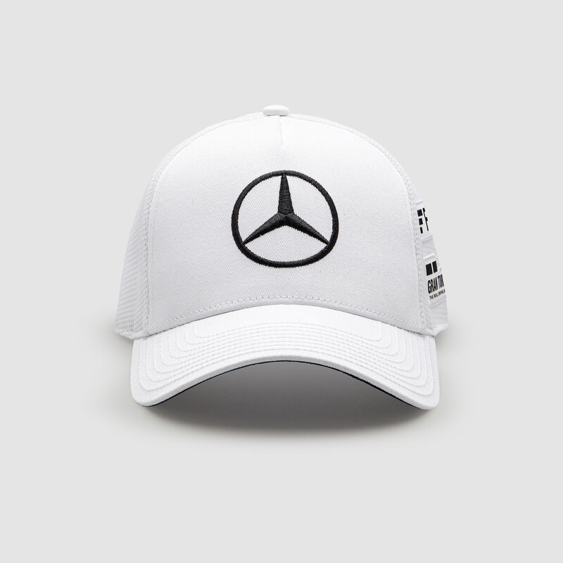 MAPF1 RP LEWIS DRIVER TRUCKER CAP - white