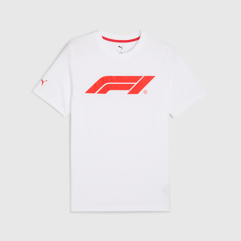 F1 ESS MENS LOGO TEE 180g - white