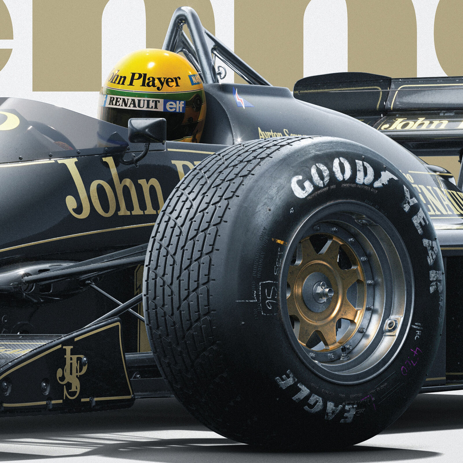 Lotus 97T Ayrton Senna Horizontal Tribute Estoril 1985 Limited