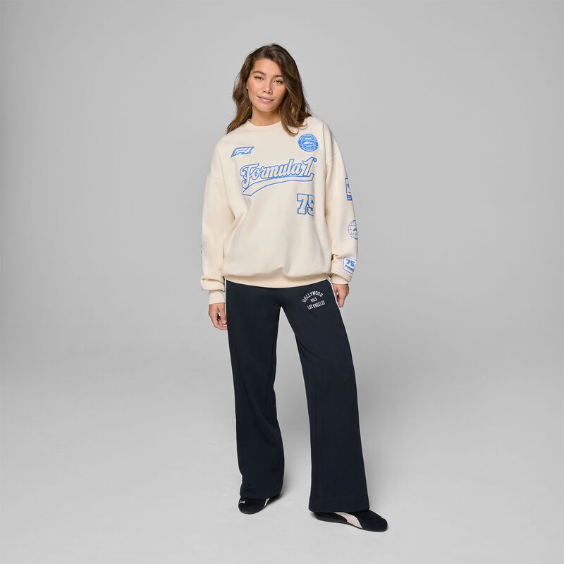 F1 FW HERITAGE GRAPHIC CREW SWEAT - beige