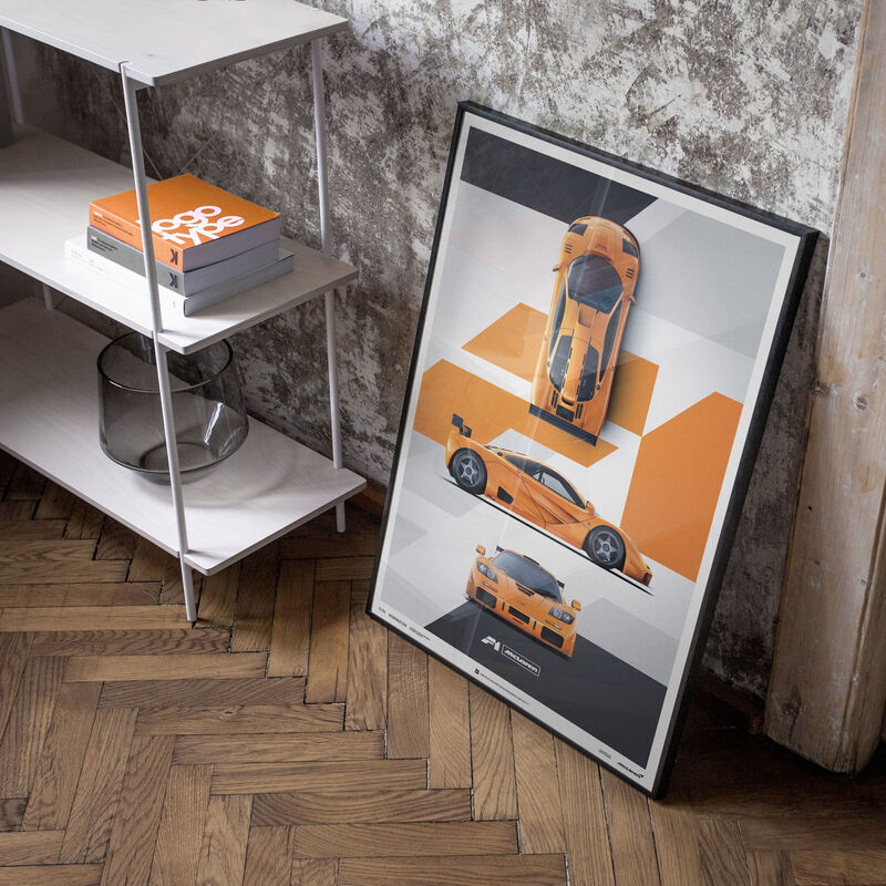 MCLAREN FW F1 LM PAPAYA ORANGE POSTER - No Specific