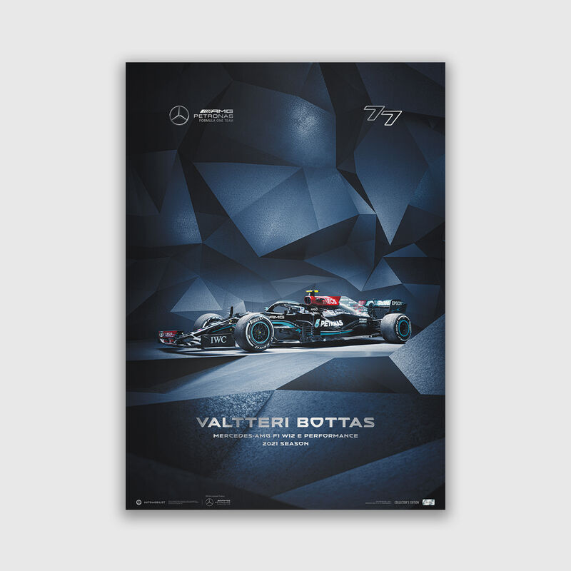 MAPM BOTTAS 21 COLLECTOR ED POSTER - grey