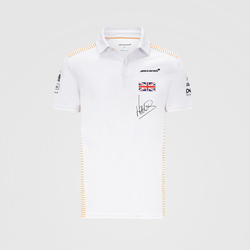 MCLAREN RP MENS NORRIS POLO - white