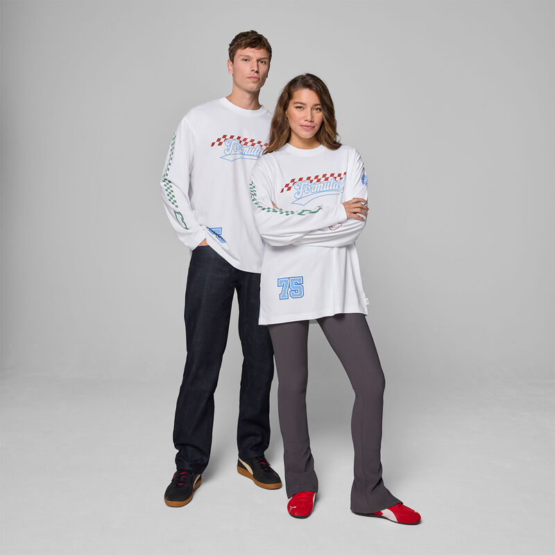 F1 FW LEGACY GRAPHIC LONGSLEEVE TEE - white
