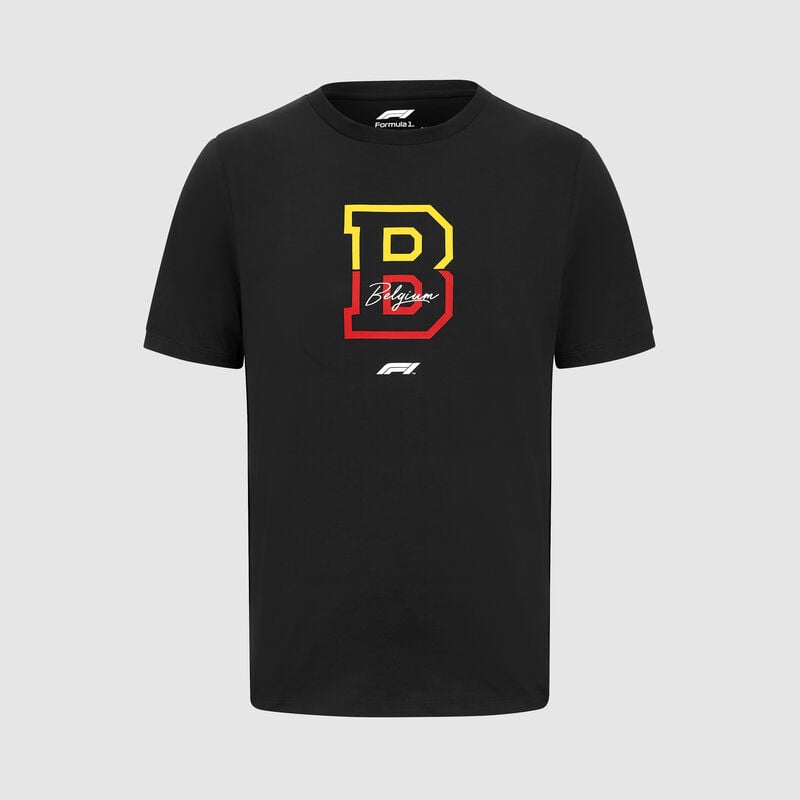 F1 FW RS BELGIUM TEE - black