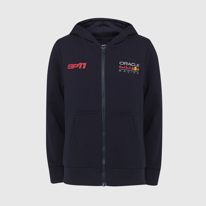 Kids Sergio Perez Race Car Zip Hoodie 2024 - Red Bull Racing - Navy 176 - 5063234410859 - Fuel For Fans F1 Merchandise store
