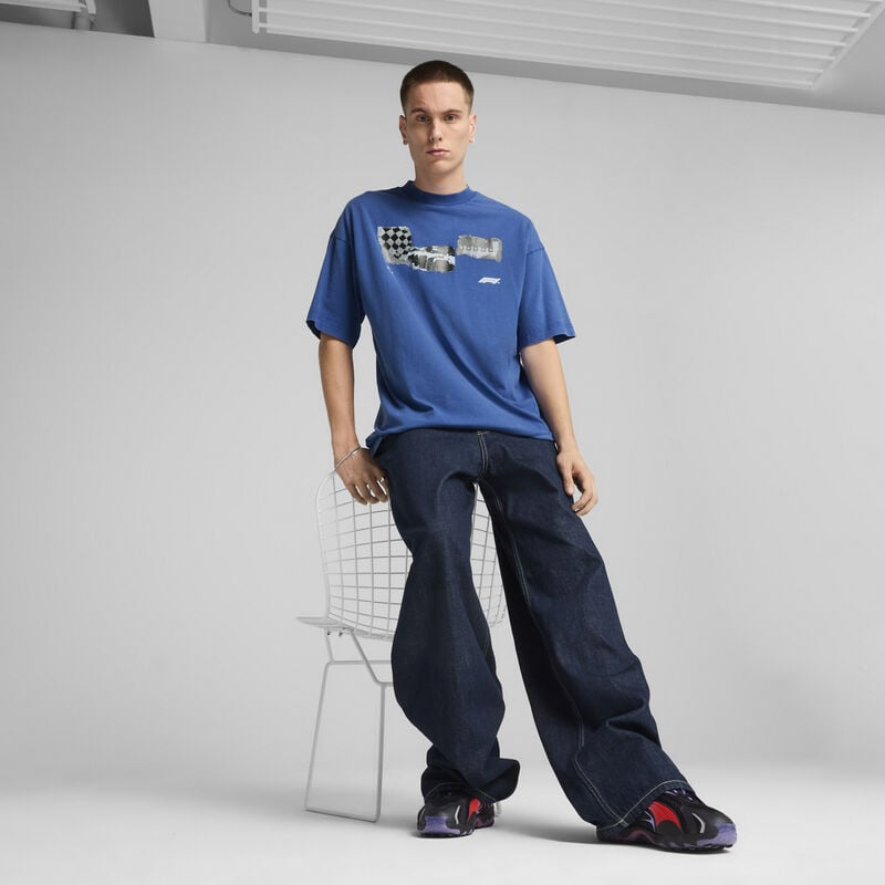 F1 LS GRAPHIC TEE - blue
