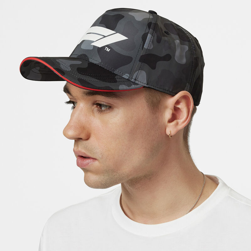 F1 FW CAMO CAP - black