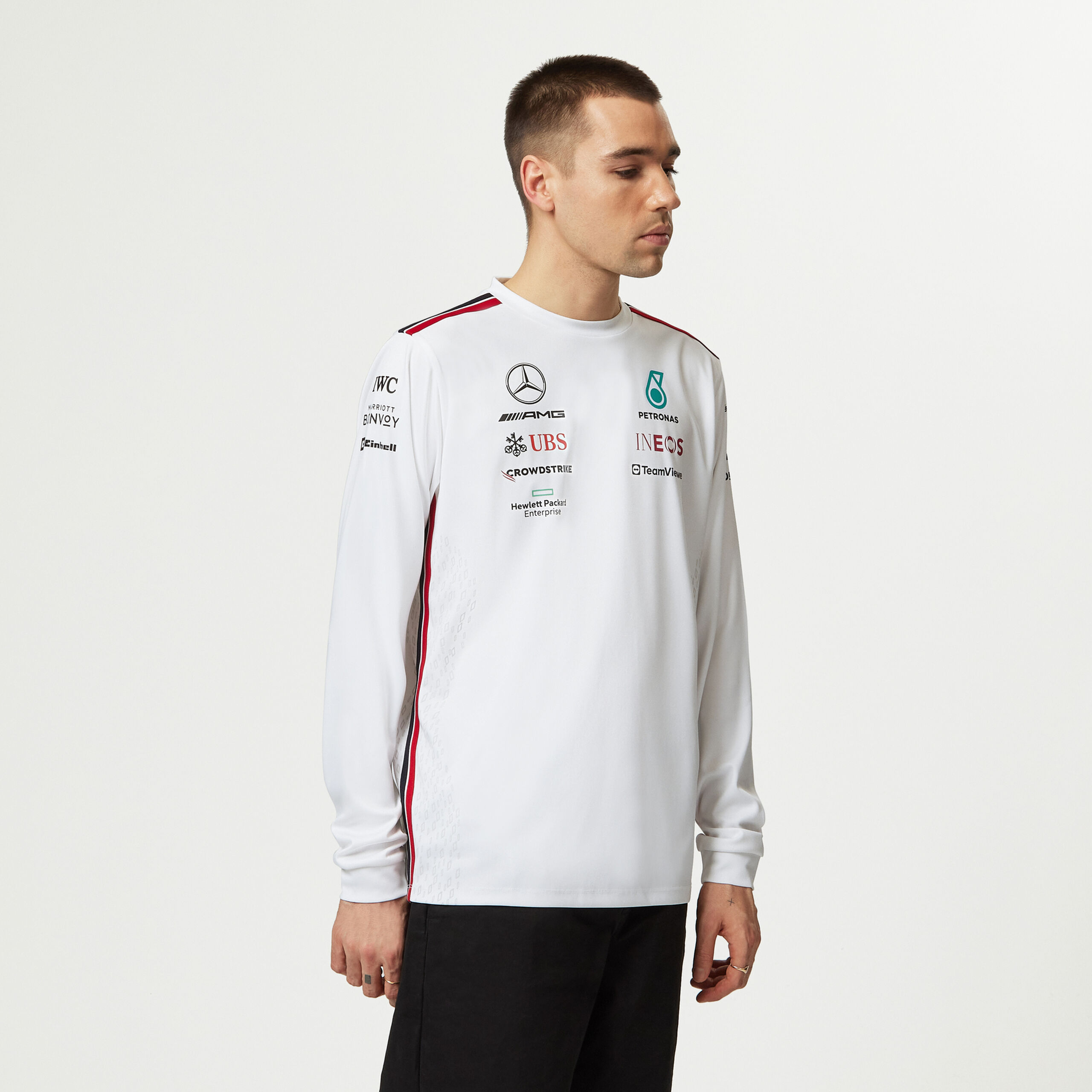 2023 Team Long Sleeve Team T shirt Mercedes AMG F1 Fuel For Fans 2023 Team Long Sleeve Team T shirt Mercedes AMG F1 Fuel For Fans
