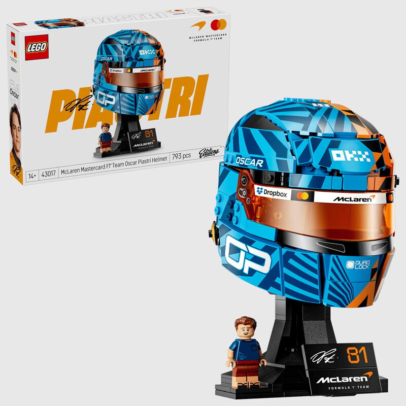 LEGO® Oscar Piastri Helmet Set 2026 - McLaren Mastercard F1 - Multi ONE SIZE - 5702018069578 - Fuel For Fans F1 Merchandise store