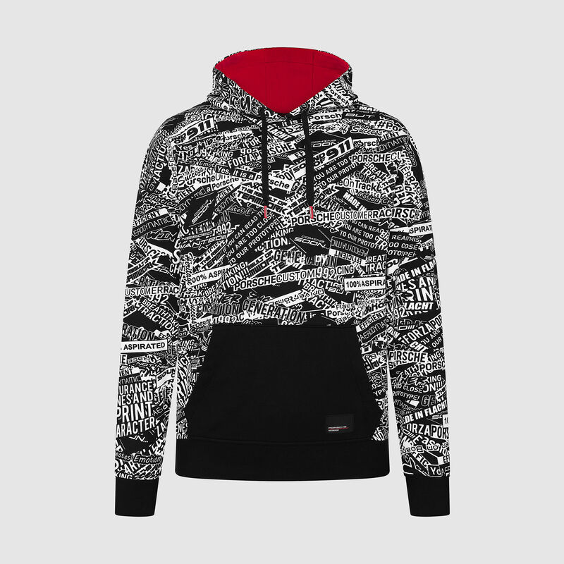 Statement Oversized Hoodie 2025 - Porsche Motorsport - Black 3XL for males - 8719203395036 - Fuel For Fans F1 Merchandise store