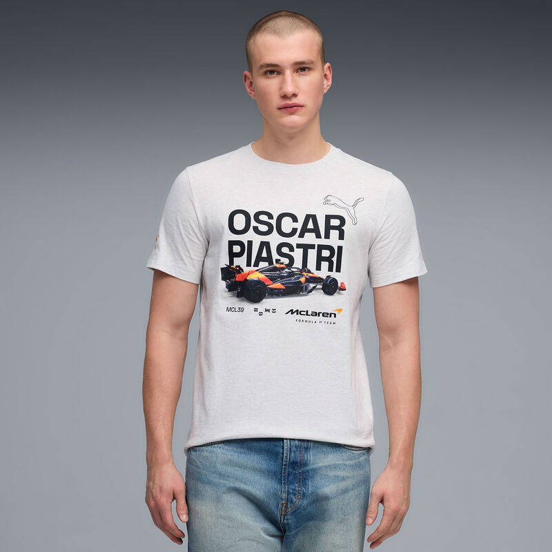 ML FW Piastri Tee - Grey Marl