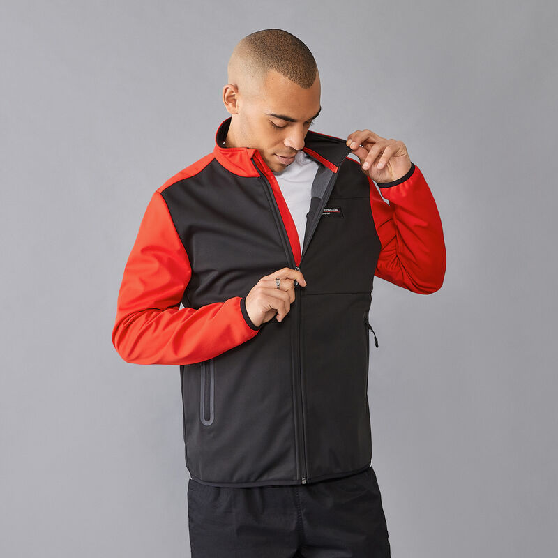 PORSCHE FW MENS SOFTSHELL - black