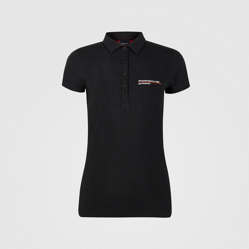 PORSCHE FW WOMENS POLO - black