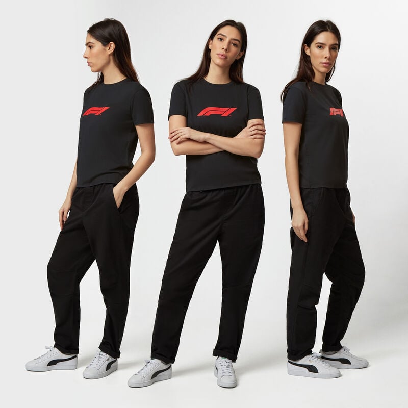 F1 FW WOMENS LOGO TEE - black
