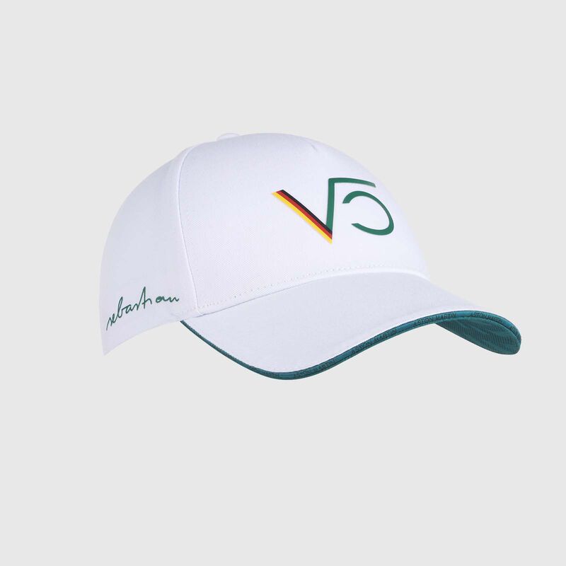 AMFC1 OFFICIAL VETTEL DRIVER CAP - white