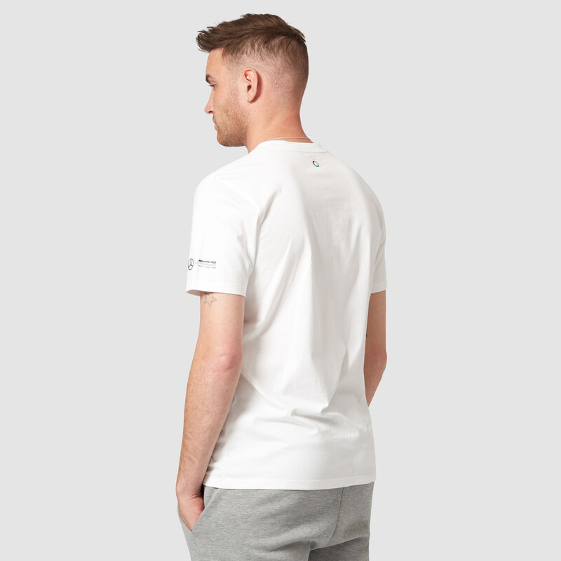 MAPF1 FW MENS LEWIS HELMET TEE - white