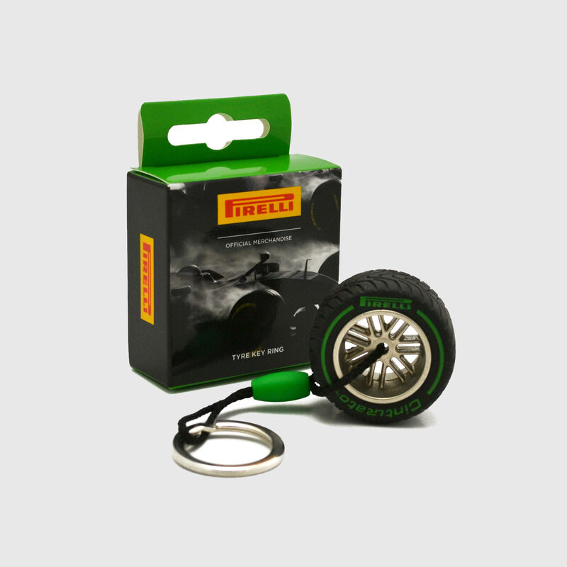 PIRELLI - SL TYRE KEYRING - green