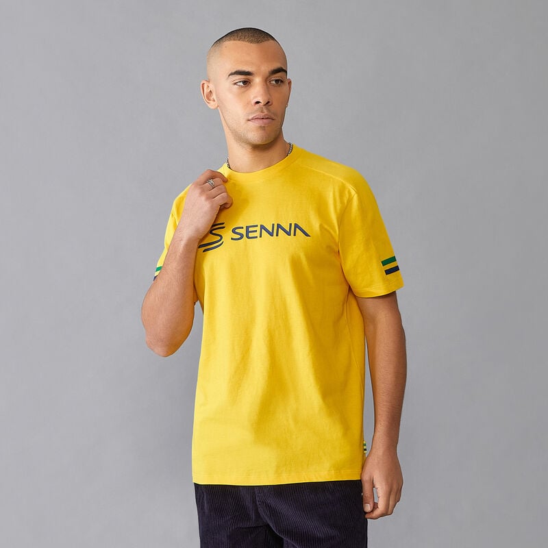 AS FW MENS STRIPE TEE - yellow