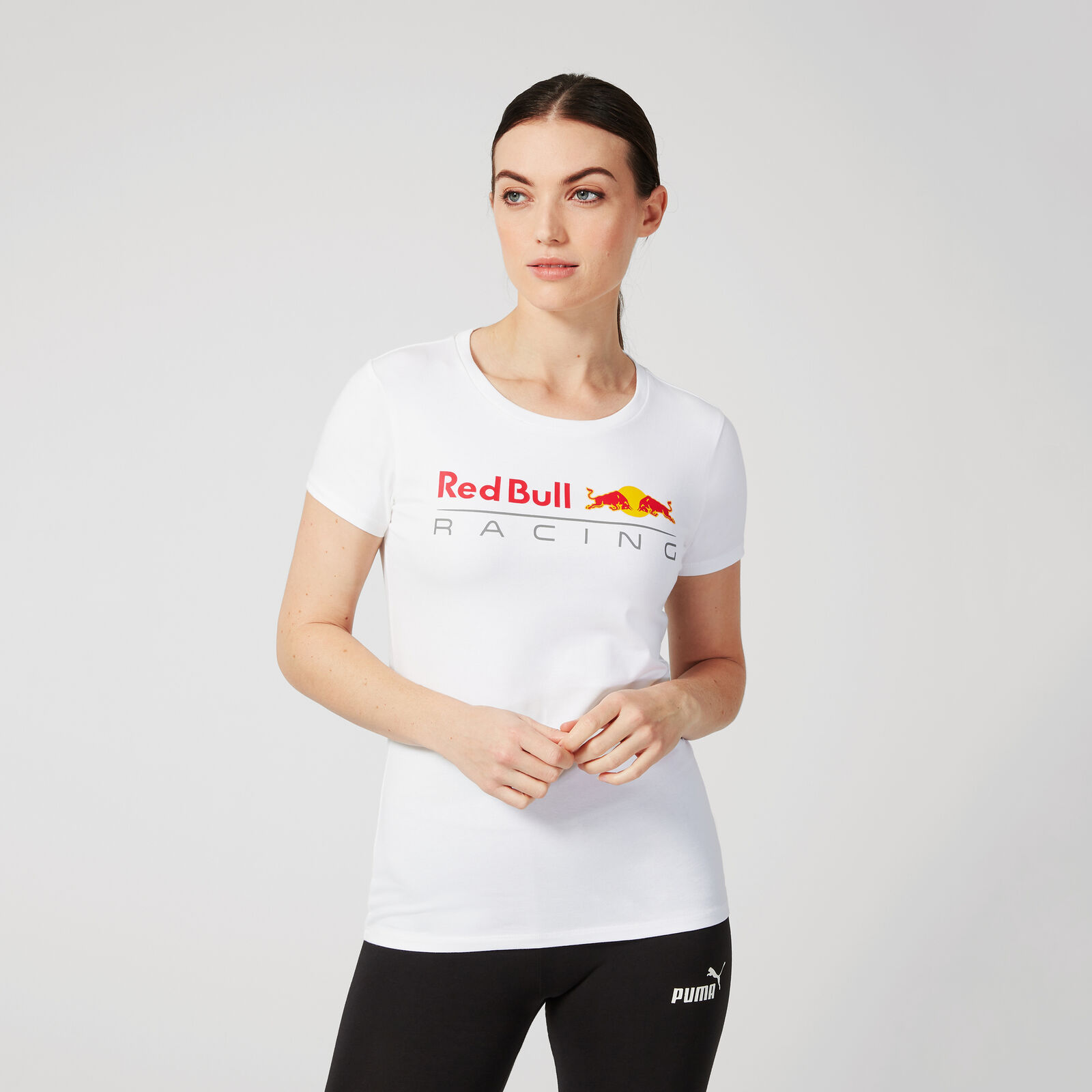 Womens Large Logo T Shirt Red Bull Racing Fuel For Fans