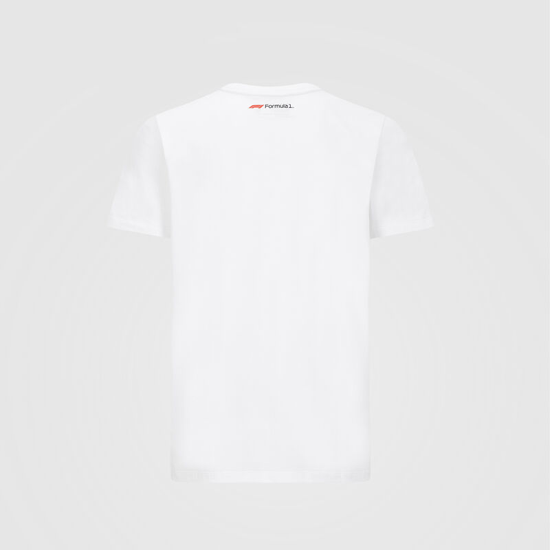 F1 FW MENS LARGE LOGO TEE - white