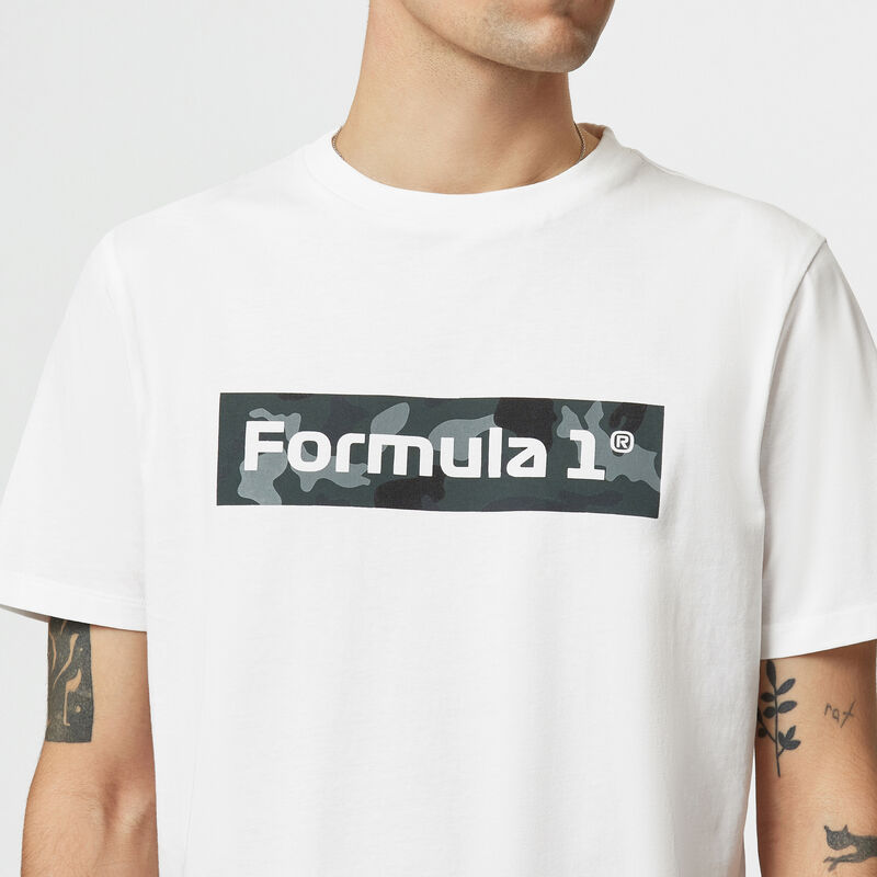 F1 FW CAMO TEE - white