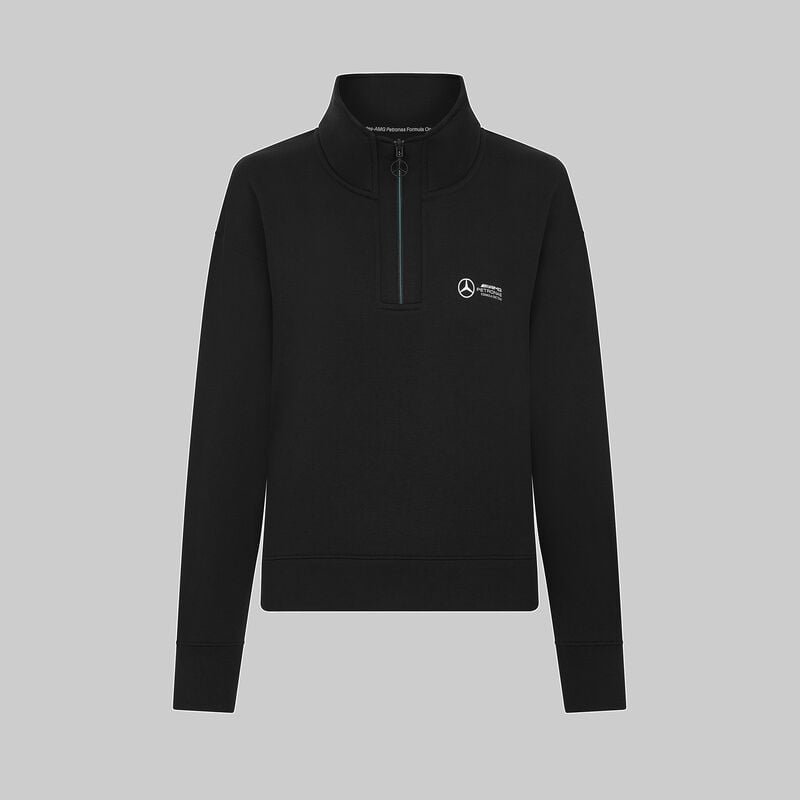 MAPF1 FW WOMENS RELAXED FIT 1/4 ZIP - black