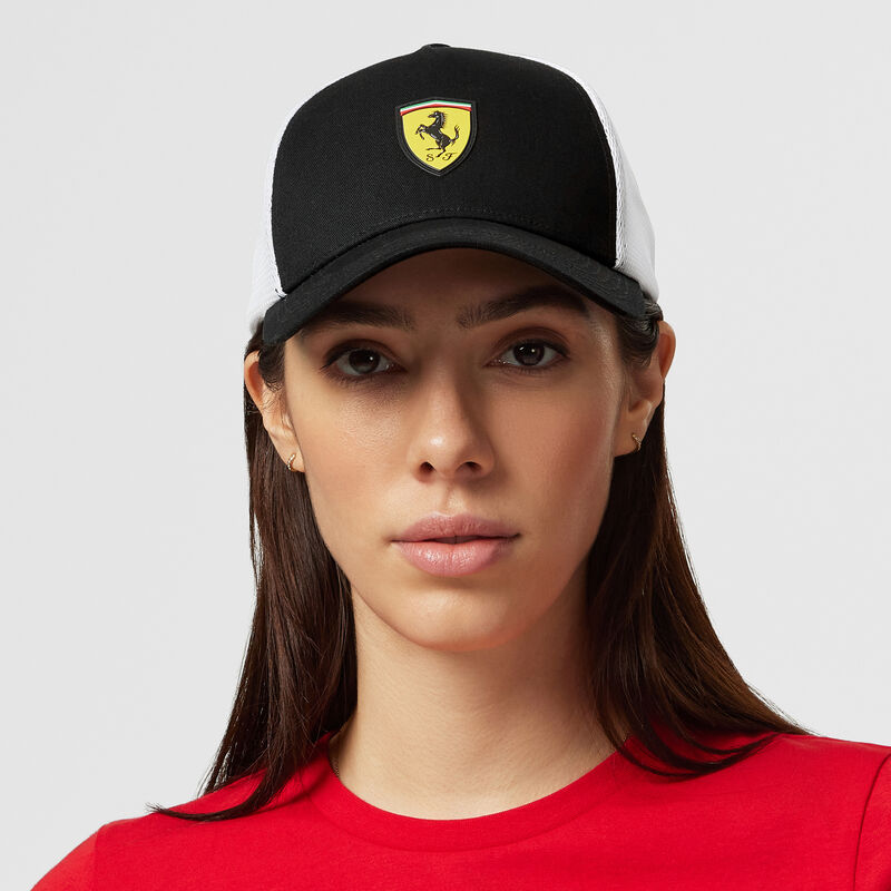 Casquette Scuderia Ferrari F1 - Noire, Réglable, Unisexe Adulte, Neuf Avec étiquettes