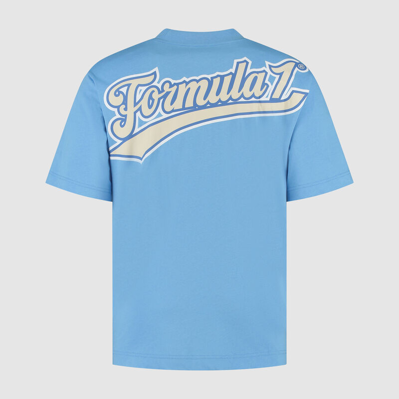 F1 FW HERITAGE LOGO TEE - blue