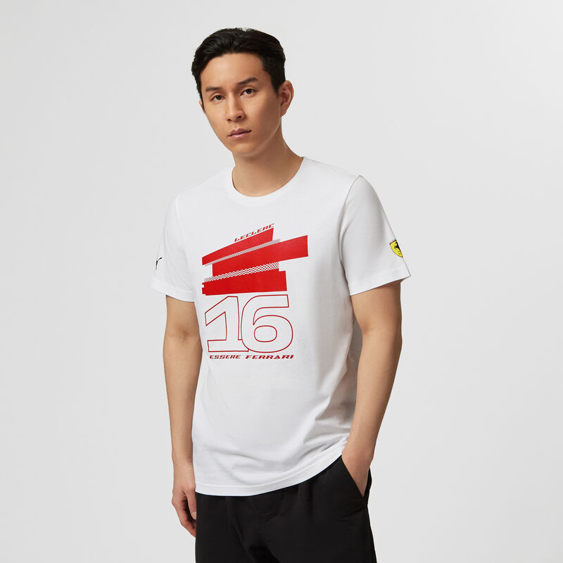 SF FW MENS DRIVER TEE - white-leclerc