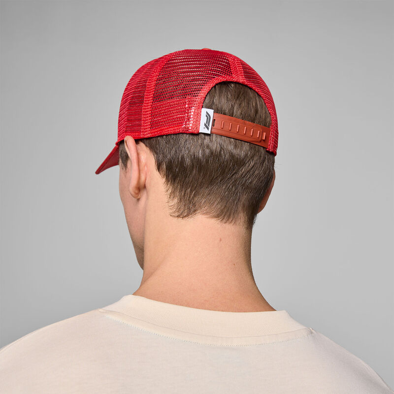 F1 FW HERITAGE TRUCKER CAP - red